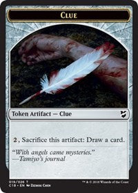 Clue // Construct (021) Double-sided Token [Commander 2018 Tokens] | Webway Games