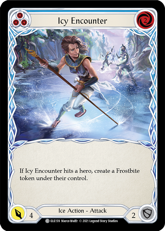 Icy Encounter (Blue) [ELE159] (Tales of Aria)  1st Edition Normal | Webway Games