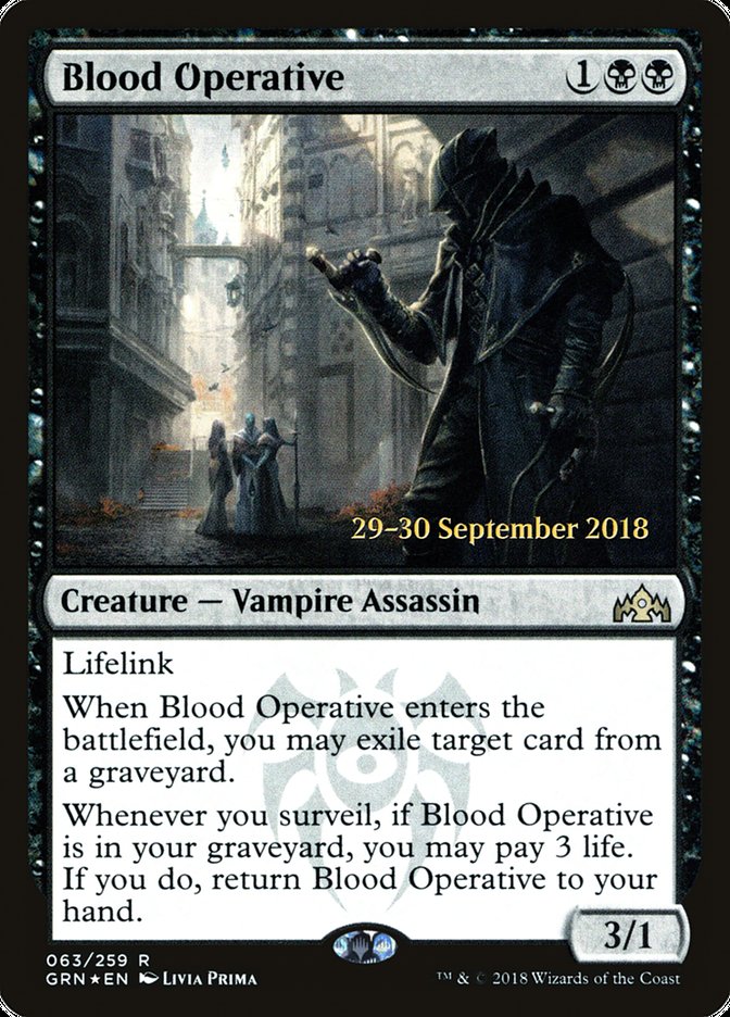 Blood Operative  [Guilds of Ravnica Prerelease Promos] | Webway Games