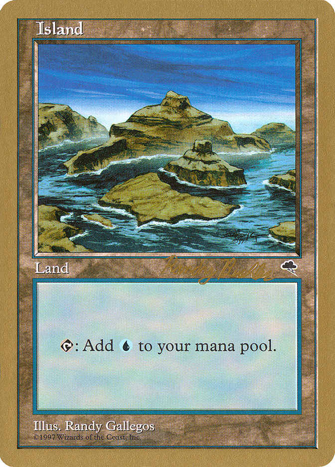 Island (rb338) (Randy Buehler) [World Championship Decks 1998] | Webway Games