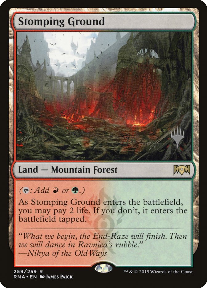 Stomping Ground (Promo Pack) [Ravnica Allegiance Promos] | Webway Games