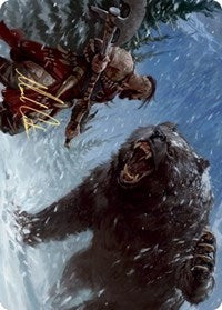 Blizzard Brawl Art Card (Gold-Stamped Signature) [Kaldheim: Art Series] | Webway Games