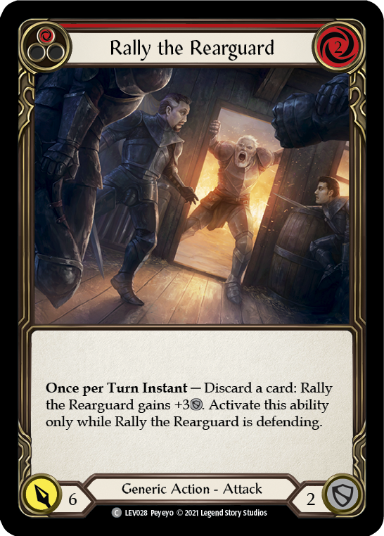Rally the Rearguard (Red) [LEV028] (Monarch Levia Blitz Deck) | Webway Games