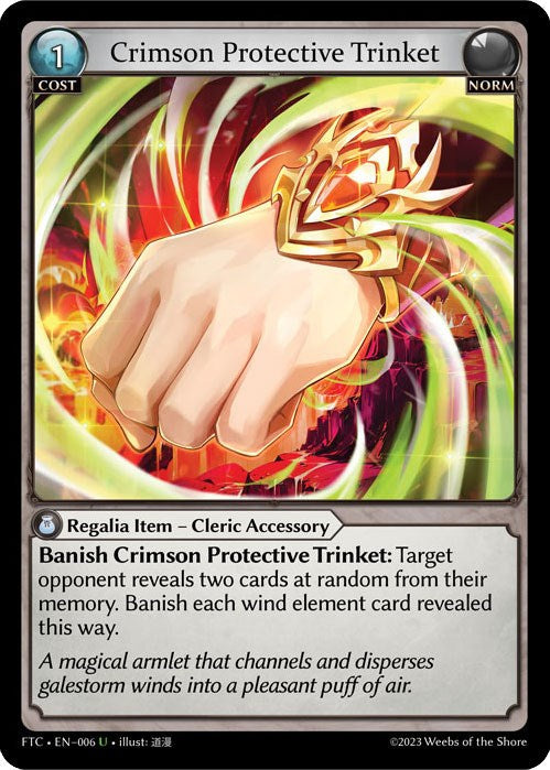 Crimson Protective Trinket (006) [Fractured Crown] | Webway Games