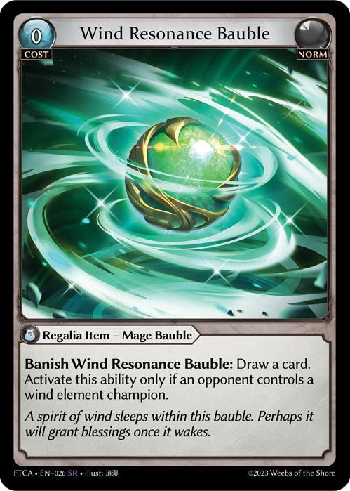 Wind Resonance Bauble (026) [Fractured Crown: Armaments] | Webway Games