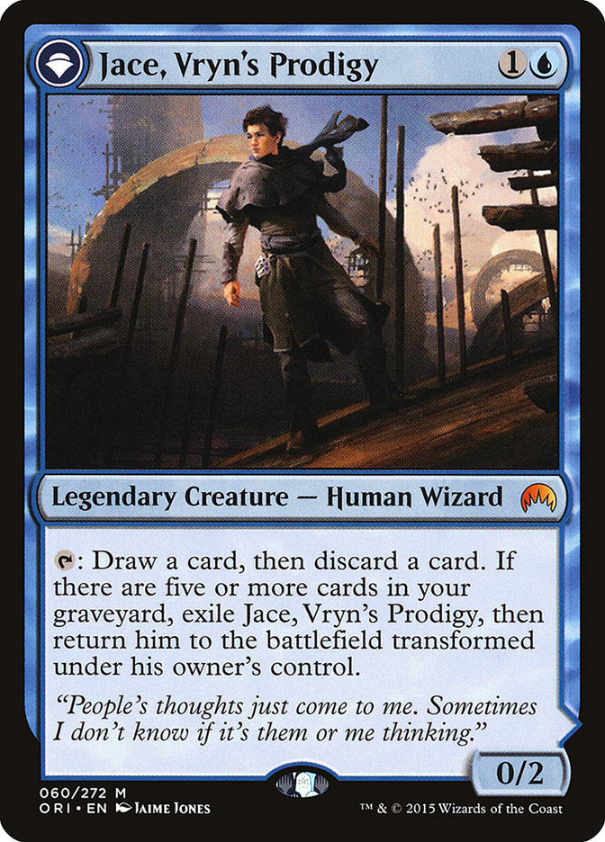 Jace, Vryn's Prodigy // Jace, Telepath Unbound [Magic Origins] | Webway Games