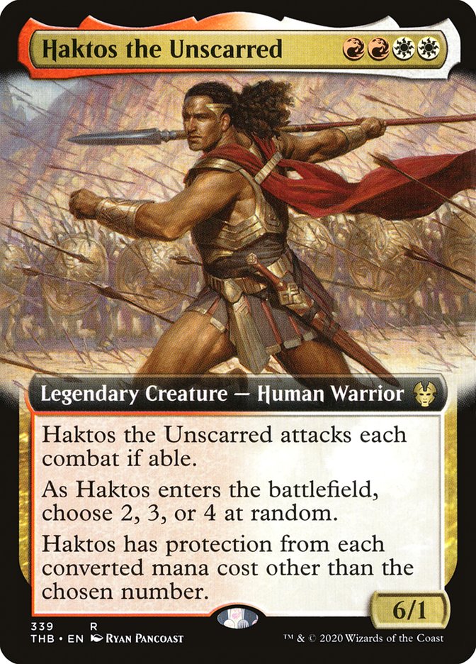 Haktos the Unscarred (Extended Art) [Theros Beyond Death] | Webway Games