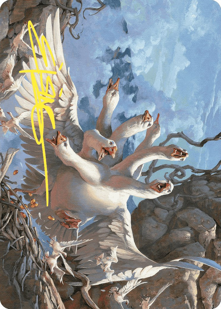 The Goose Mother Art Card (Gold-Stamped Signature) [Wilds of Eldraine Art Series] | Webway Games