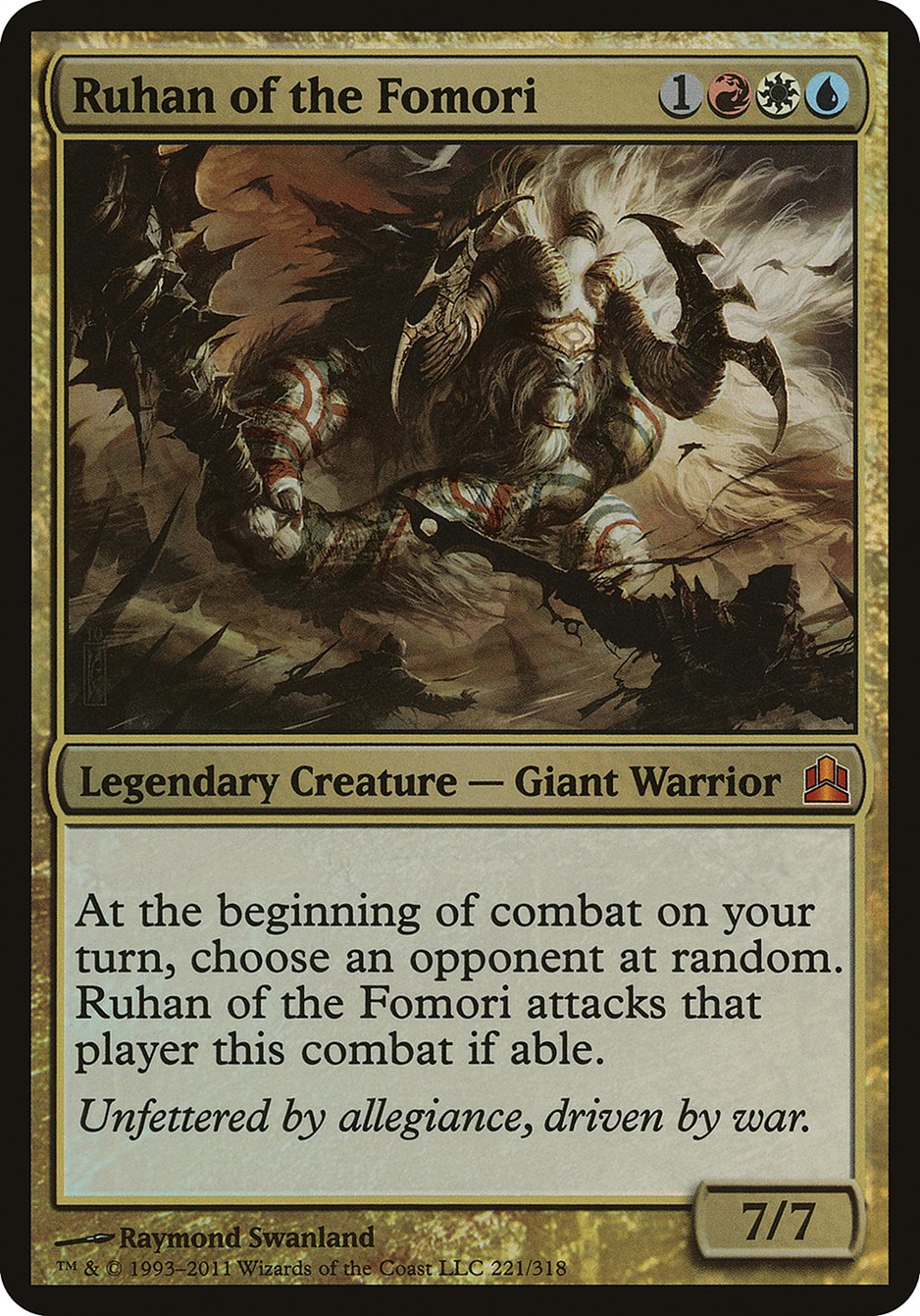 Ruhan of the Fomori (Oversized) [Commander 2011 Oversized] | Webway Games