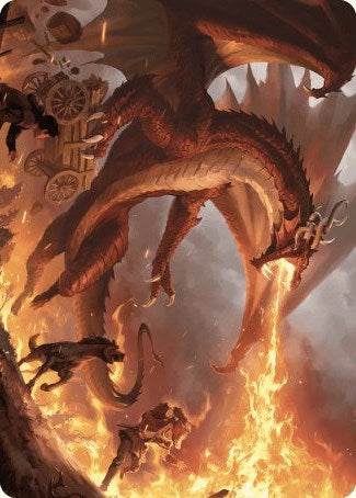 Realm-Scorcher Hellkite Art Card [Wilds of Eldraine Art Series] | Webway Games