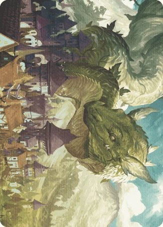 Beanstalk Wurm Art Card [Wilds of Eldraine Art Series] | Webway Games