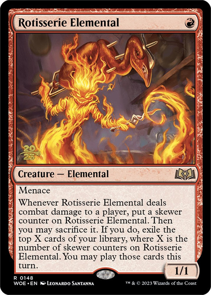 Rotisserie Elemental [Wilds of Eldraine Prerelease Promos] | Webway Games
