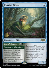 Elusive Otter // Grove's Bounty [Wilds of Eldraine Prerelease Promos] | Webway Games