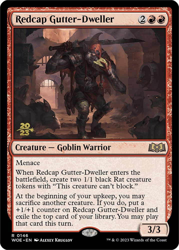 Redcap Gutter-Dweller [Wilds of Eldraine Prerelease Promos] | Webway Games