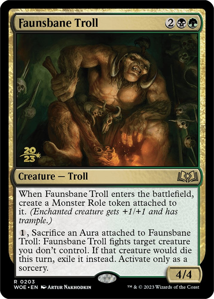 Faunsbane Troll [Wilds of Eldraine Prerelease Promos] | Webway Games