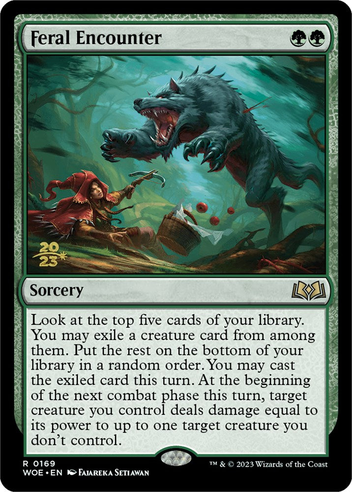 Feral Encounter [Wilds of Eldraine Prerelease Promos] | Webway Games