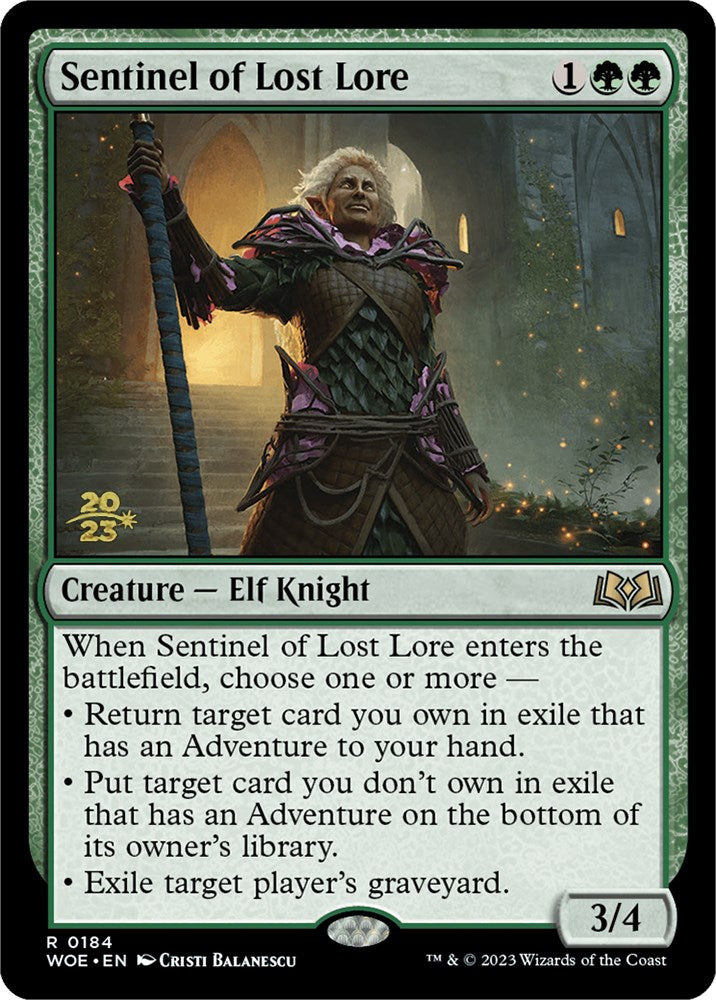 Sentinel of Lost Lore [Wilds of Eldraine Prerelease Promos] | Webway Games