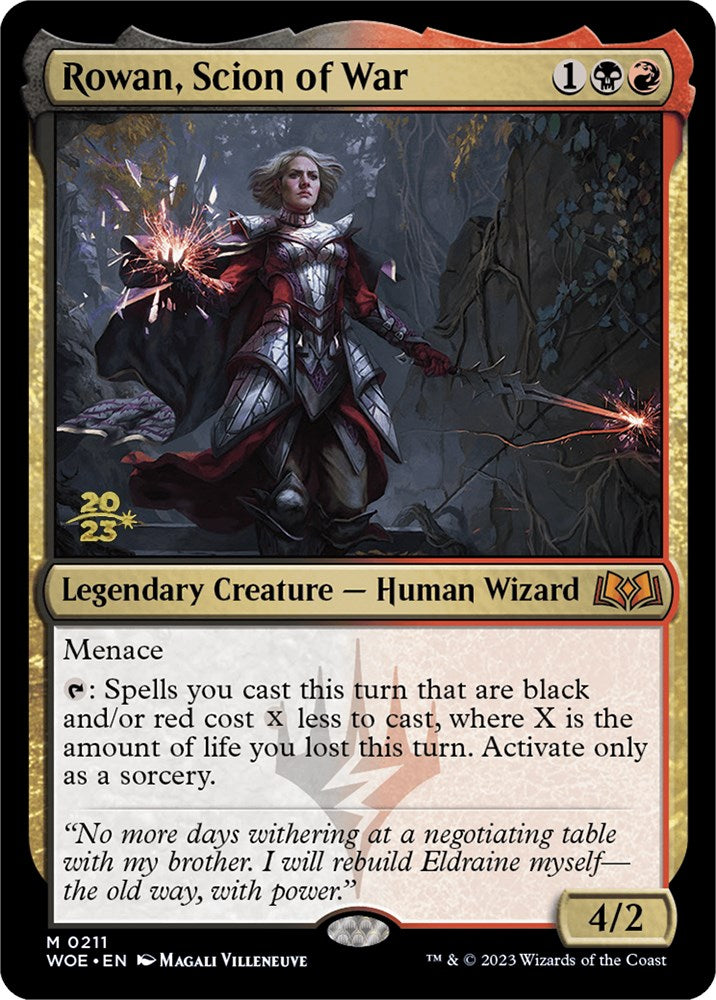 Rowan, Scion of War [Wilds of Eldraine Prerelease Promos] | Webway Games