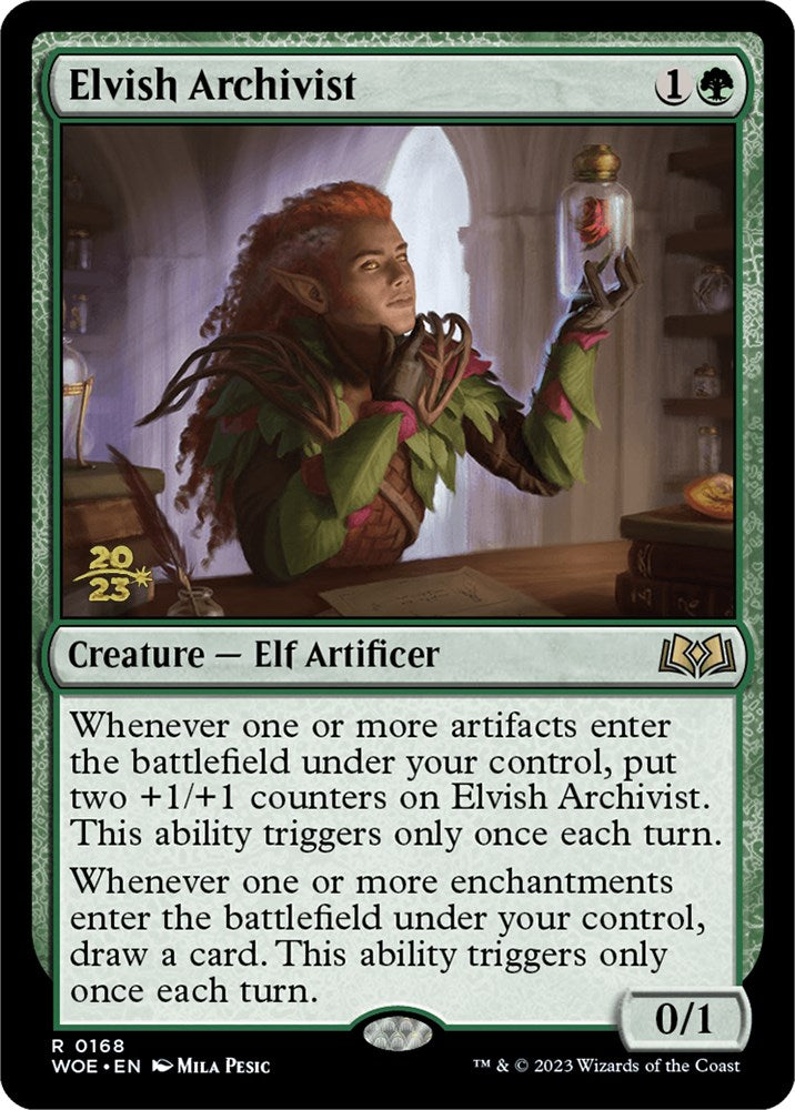 Elvish Archivist [Wilds of Eldraine Prerelease Promos] | Webway Games