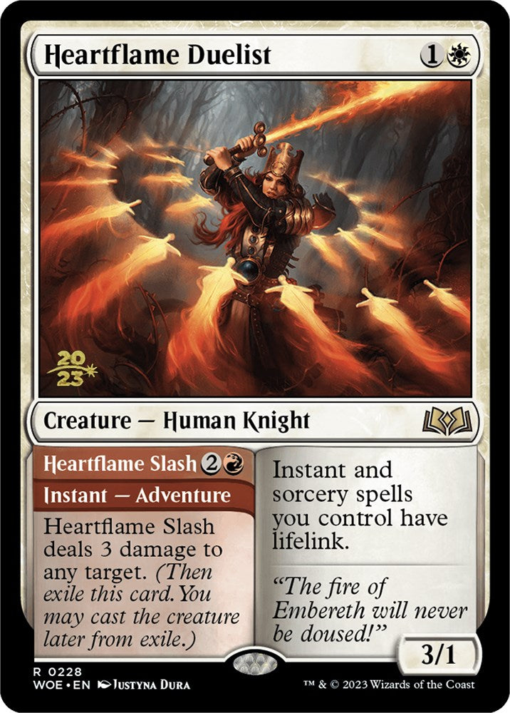 Heartflame Duelist // Heartflame Slash [Wilds of Eldraine Prerelease Promos] | Webway Games