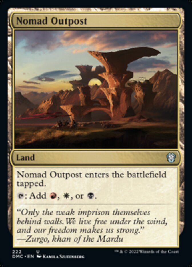 Nomad Outpost [Dominaria United Commander] | Webway Games