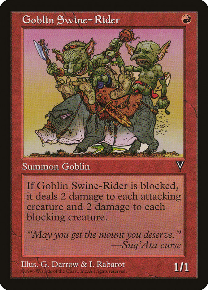 Goblin Swine-Rider [Visions] | Webway Games