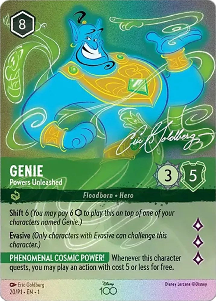 Genie - Powers Unleashed (Alternate Art) (20) [Disney100 Promos] | Webway Games