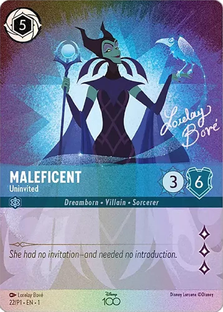 Maleficent - Uninvited (Alternate Art) (22) [Disney100 Promos] | Webway Games