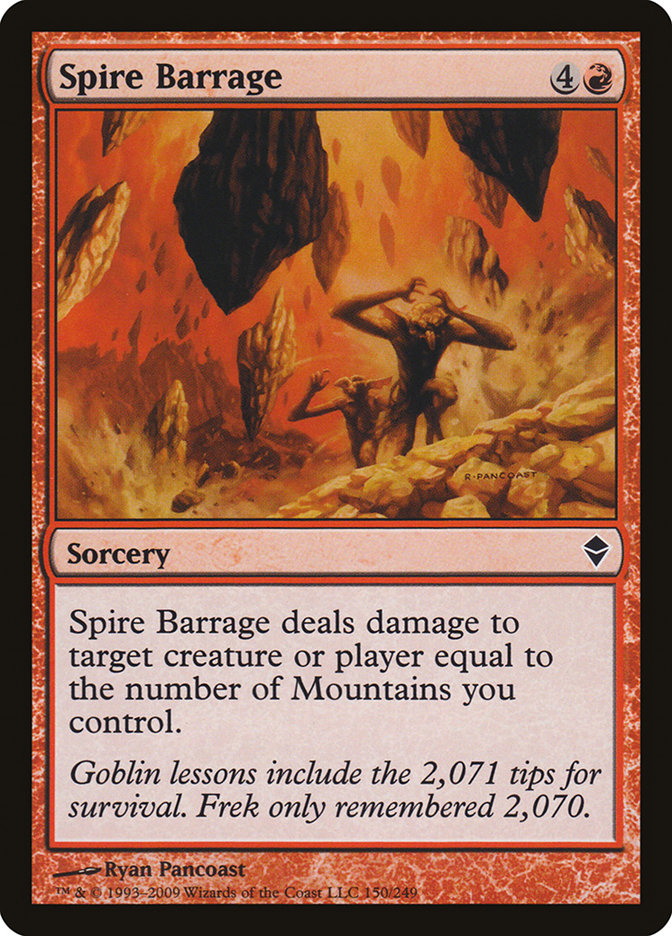 Spire Barrage [Zendikar] | Webway Games