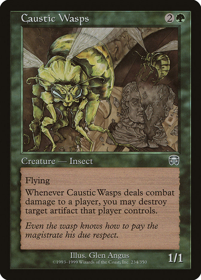 Caustic Wasps [Mercadian Masques] | Webway Games