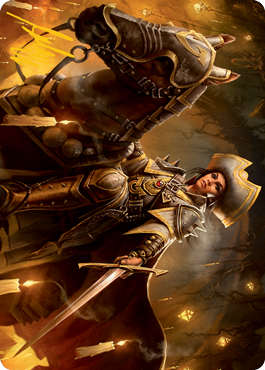 Seasoned Cathar Art Card (Gold-Stamped Signature) [Innistrad: Midnight Hunt Art Series] | Webway Games