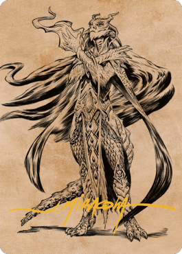 Lozhan, Dragons' Legacy Art Card (Gold-Stamped Signature) [Commander Legends: Battle for Baldur's Gate Art Series] | Webway Games