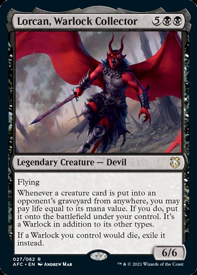 Lorcan, Warlock Collector [Dungeons & Dragons: Adventures in the Forgotten Realms Commander] | Webway Games