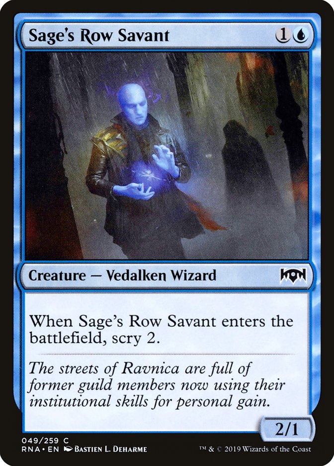 Sage's Row Savant [Ravnica Allegiance] | Webway Games