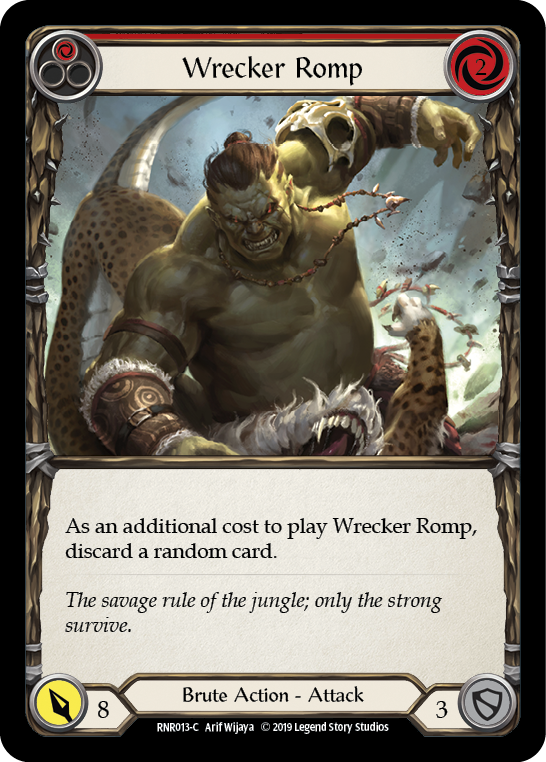 Wrecker Romp (Red) [RNR013-C] (Rhinar Hero Deck)  1st Edition Normal | Webway Games
