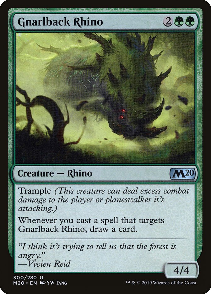 Gnarlback Rhino [Core Set 2020] | Webway Games