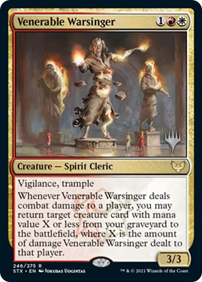 Venerable Warsinger (Promo Pack) [Strixhaven: School of Mages Promos] | Webway Games
