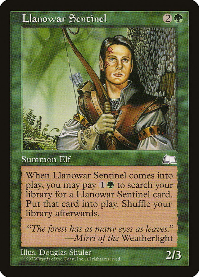 Llanowar Sentinel [Weatherlight] | Webway Games