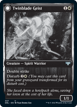 Twinblade Geist // Twinblade Invocation [Innistrad: Double Feature] | Webway Games