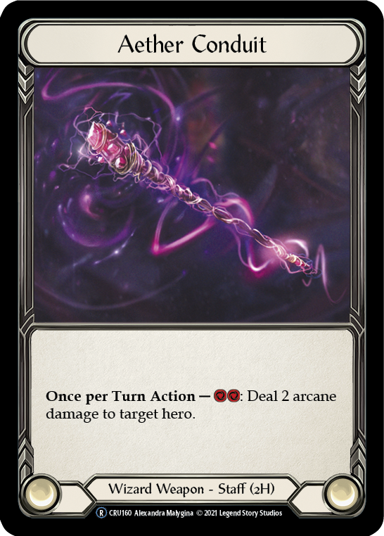 Aether Conduit (Rainbow Foil) [CRU160-RF] Unlimited Rainbow Foil | Webway Games