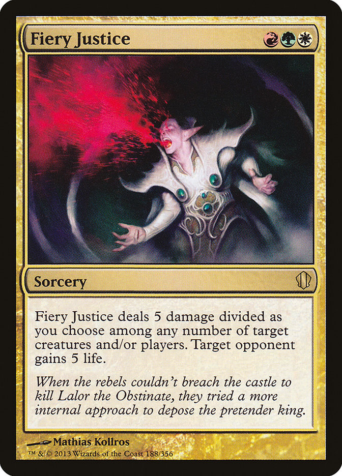 Fiery Justice [Commander 2013] | Webway Games