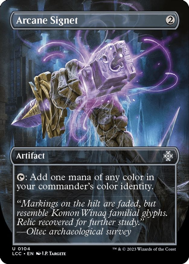 Arcane Signet (Borderless) [The Lost Caverns of Ixalan Commander] | Webway Games