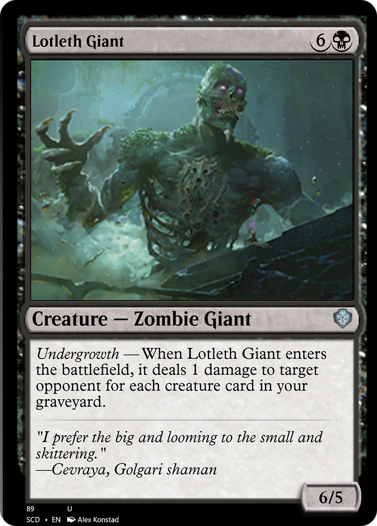 Lotleth Giant [Starter Commander Decks] | Webway Games