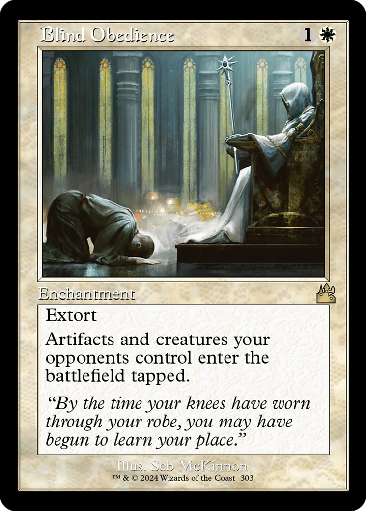 Blind Obedience (Retro Frame) [Ravnica Remastered] | Webway Games