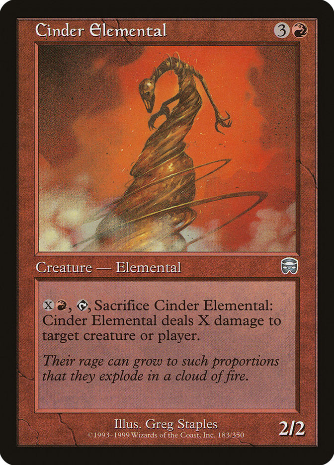 Cinder Elemental [Mercadian Masques] | Webway Games