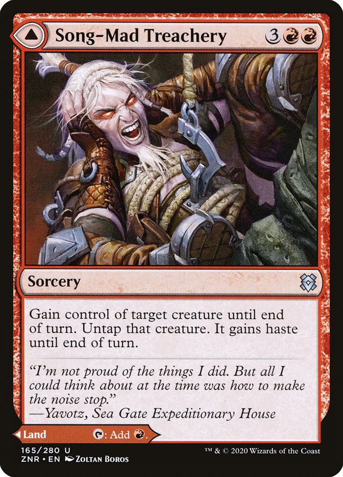 Song-Mad Treachery // Song-Mad Ruins [Zendikar Rising] | Webway Games