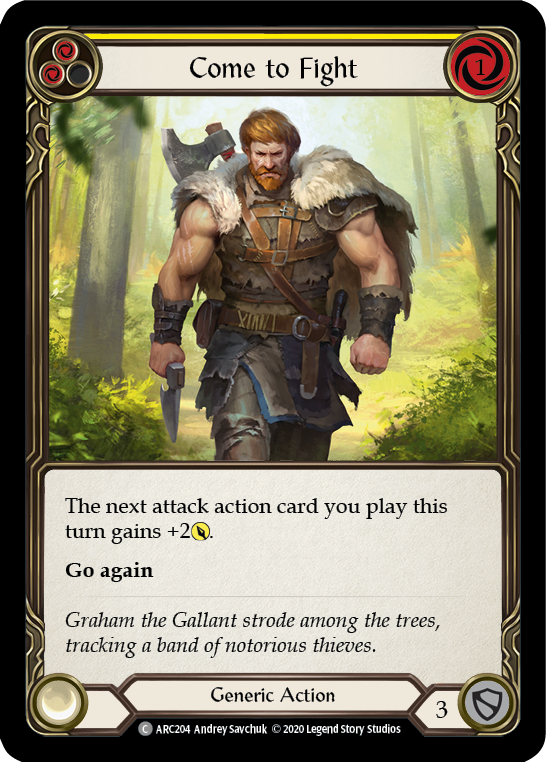 Come to Fight (Yellow) [ARC204] Unlimited Rainbow Foil