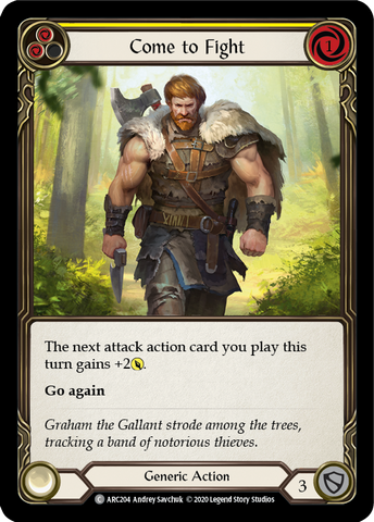 Come to Fight (Yellow) [ARC204] Unlimited Rainbow Foil