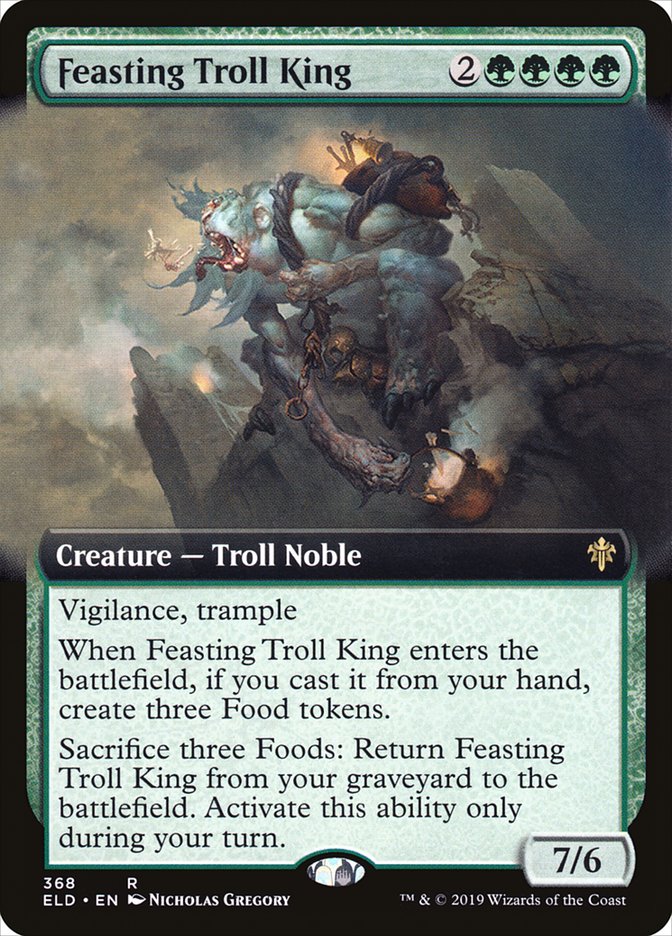 Feasting Troll King (Extended Art) [Throne of Eldraine] | Webway Games