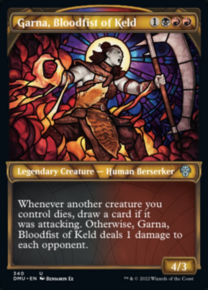 Garna, Bloodfist of Keld (Showcase Textured) [Dominaria United] | Webway Games